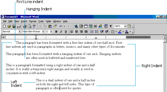 word for mac indent second line of bulleted text